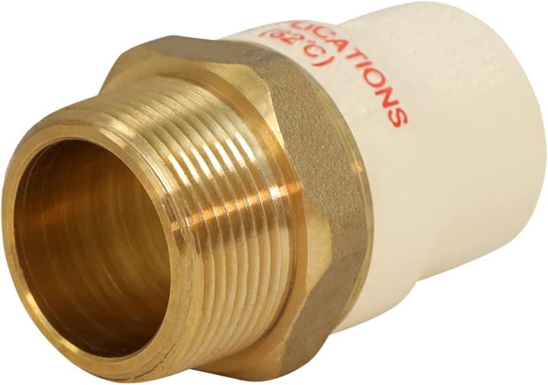 Adaptador CPVC 1-1/4" Latón sin plomo