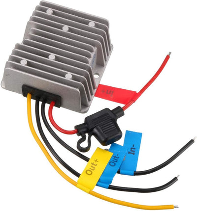 Convertidor voltaje DC12V a DC19V 6A 114W impermeable