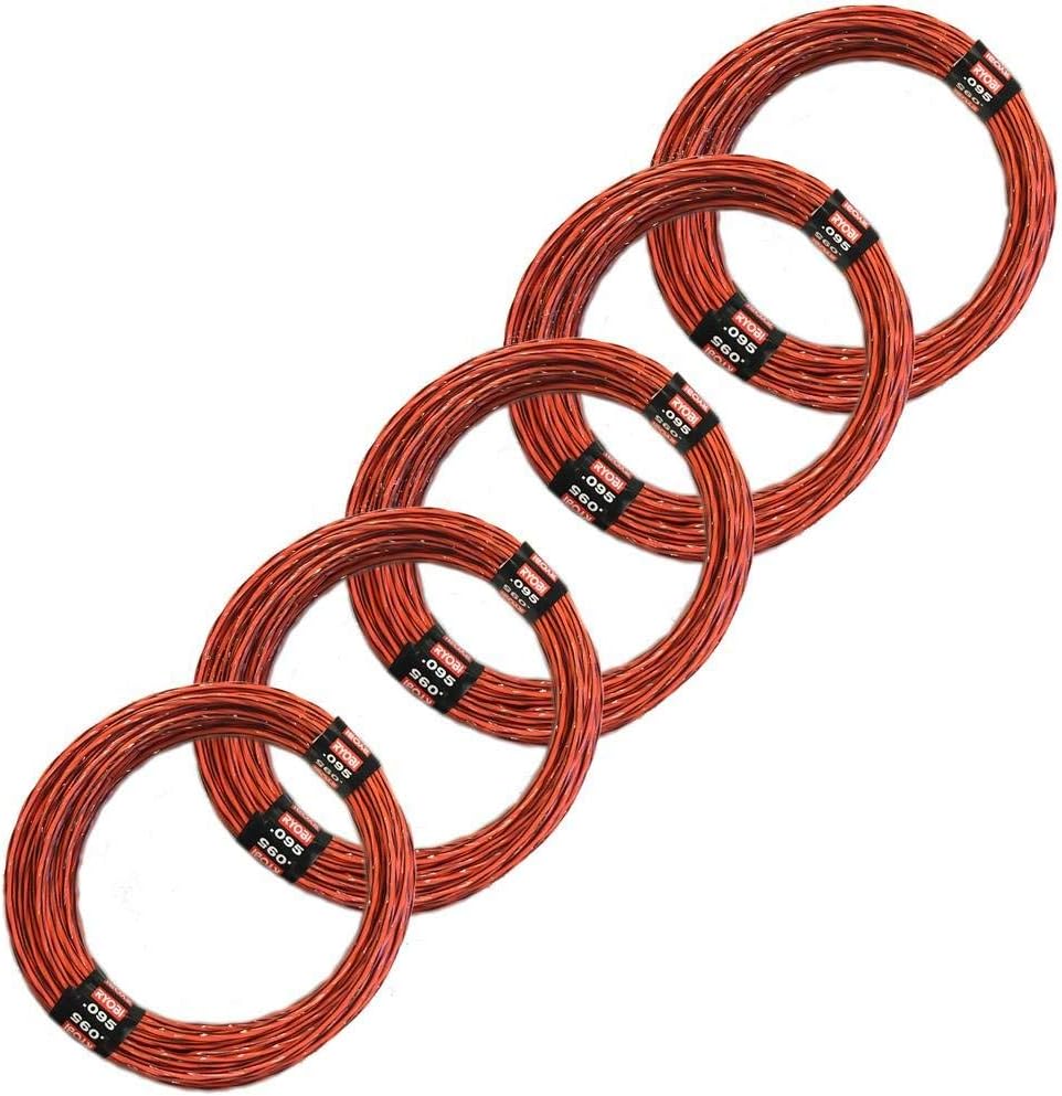 Línea espiral precortada 0.095" x 16ft pack 5