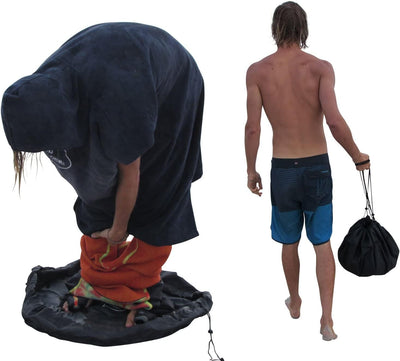 Cambiador traje neopreno bolsa seca surfista