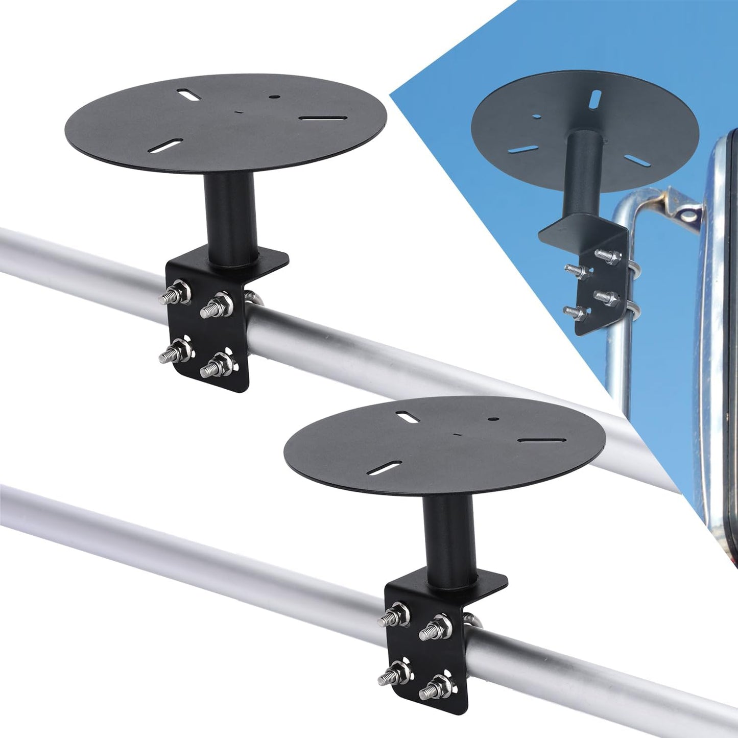 2 Pzas Soporte Luz Estroboscópica Universal para Camiones