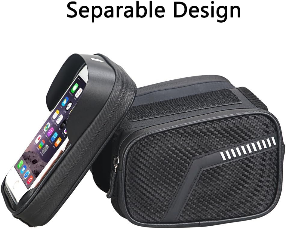 Bolsa bicicleta 2 bolsillos con bolsa teléfono impermeable