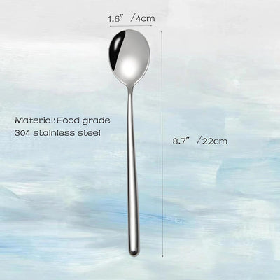 Cucharas huecas acero inox 304 juego 4 para café postres