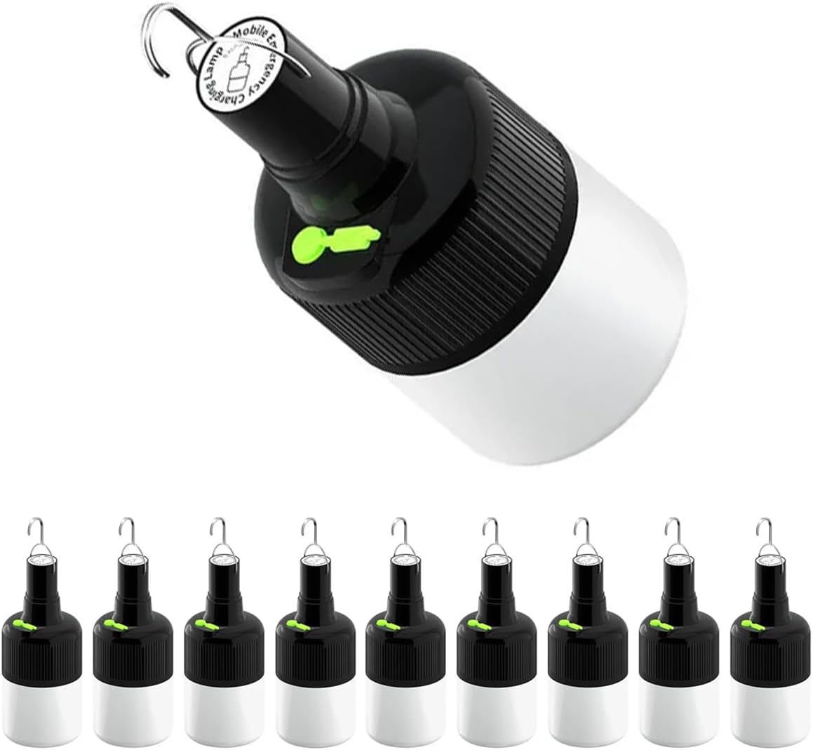 Lámpara camping LED USB recargable 2 modos portátil