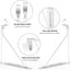 Soportes ajustables para estante y barra armario 4 pack