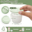 Contenedores silicona 4oz con tapas reutilizables