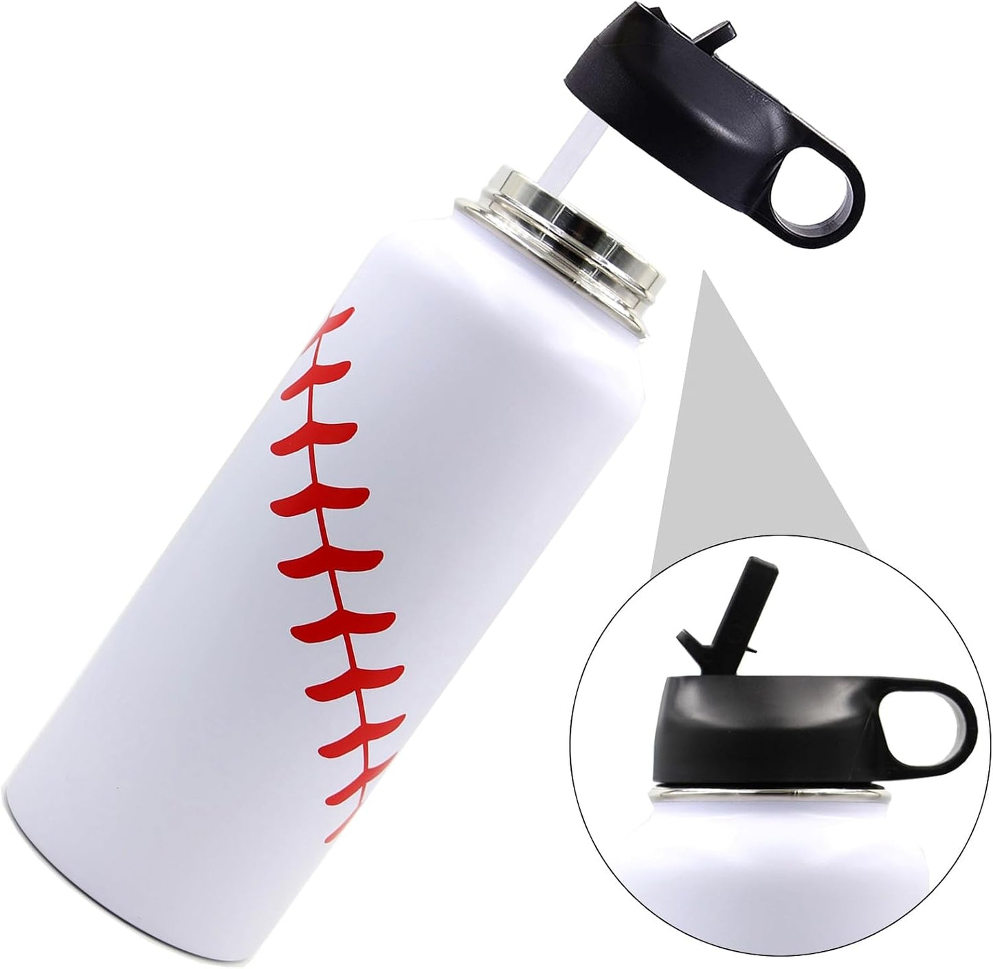 Botella agua deportiva acero inox 40oz doble pared béisbol