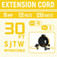 Carrete cable extensión retráctil 30ft 16/3 SJTW 3 tomas