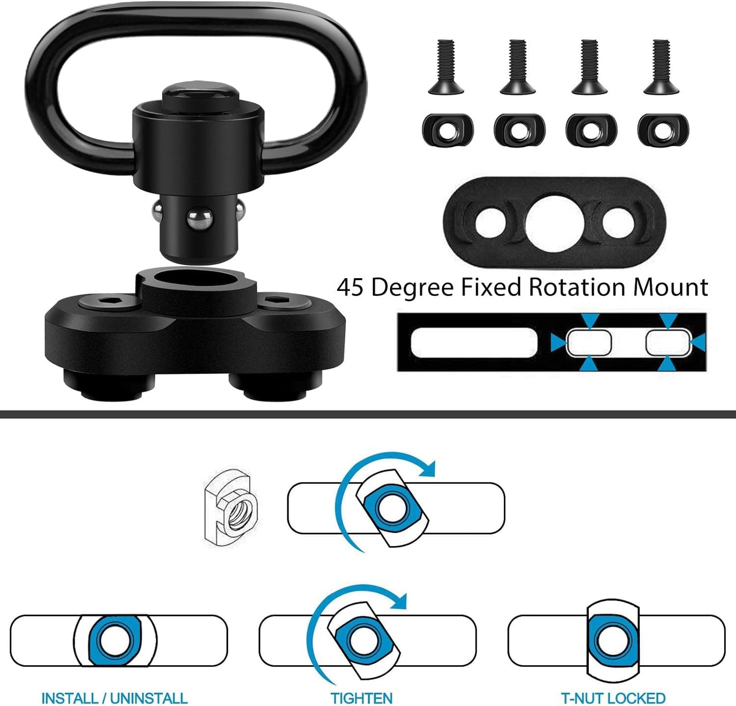 Set accesorios eslinga metal 1.25pulg