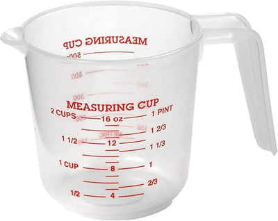 Taza medidora plástico 2 tazas pack 2