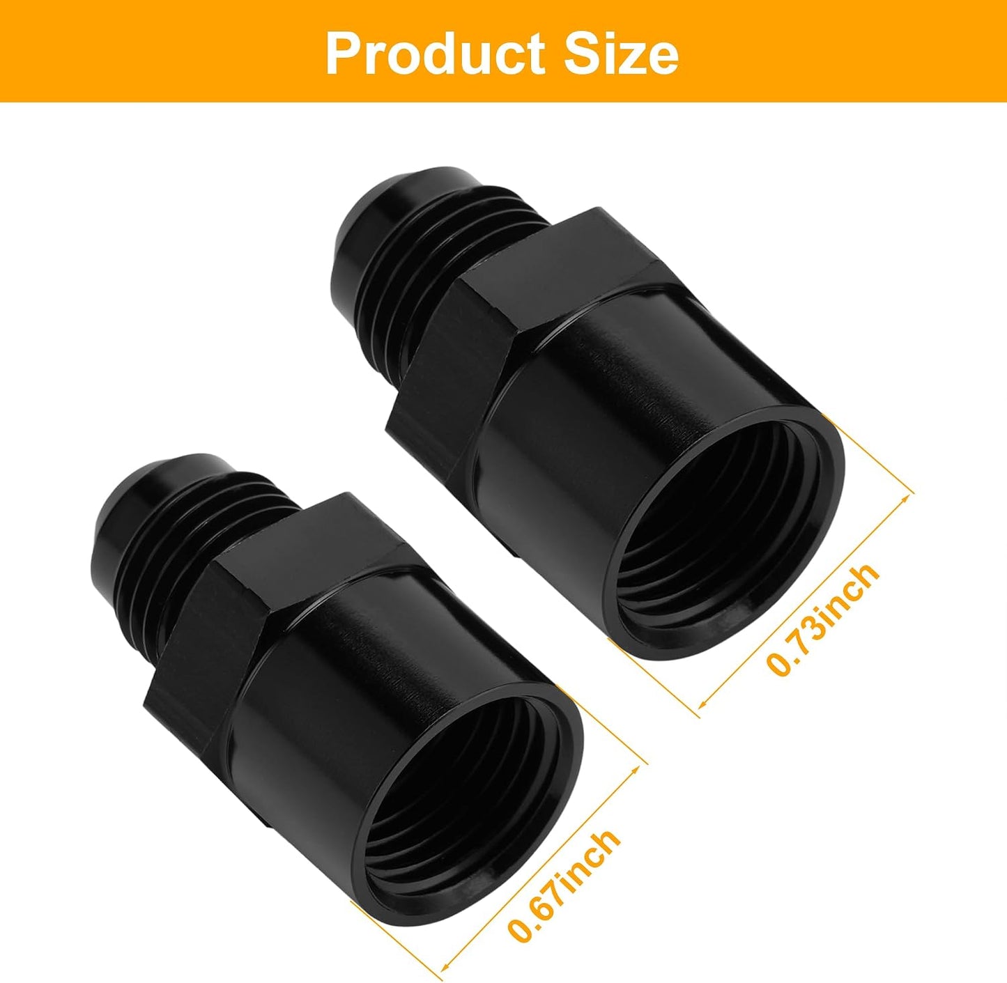 Set accesorios adaptador 6AN compat GM TBI 47-0001 negro