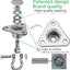 Colgador acero inox rodamientos suaves 680kg columpio yoga