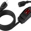 Cable extensión exterior 3 clavijas con interruptor negro 1875W