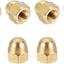Tuercas hex m5 x 0.031pulg cabeza cúpula latón decorativas