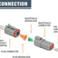 Kit conectores DT 4 pines 16 contactos 14-18AWG 96 pzas