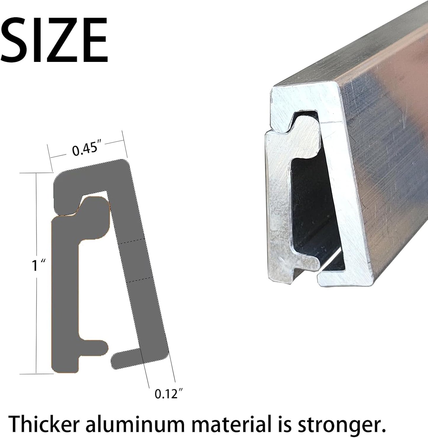 Soporte mesa RV ajustable aleación aluminio 15.7"