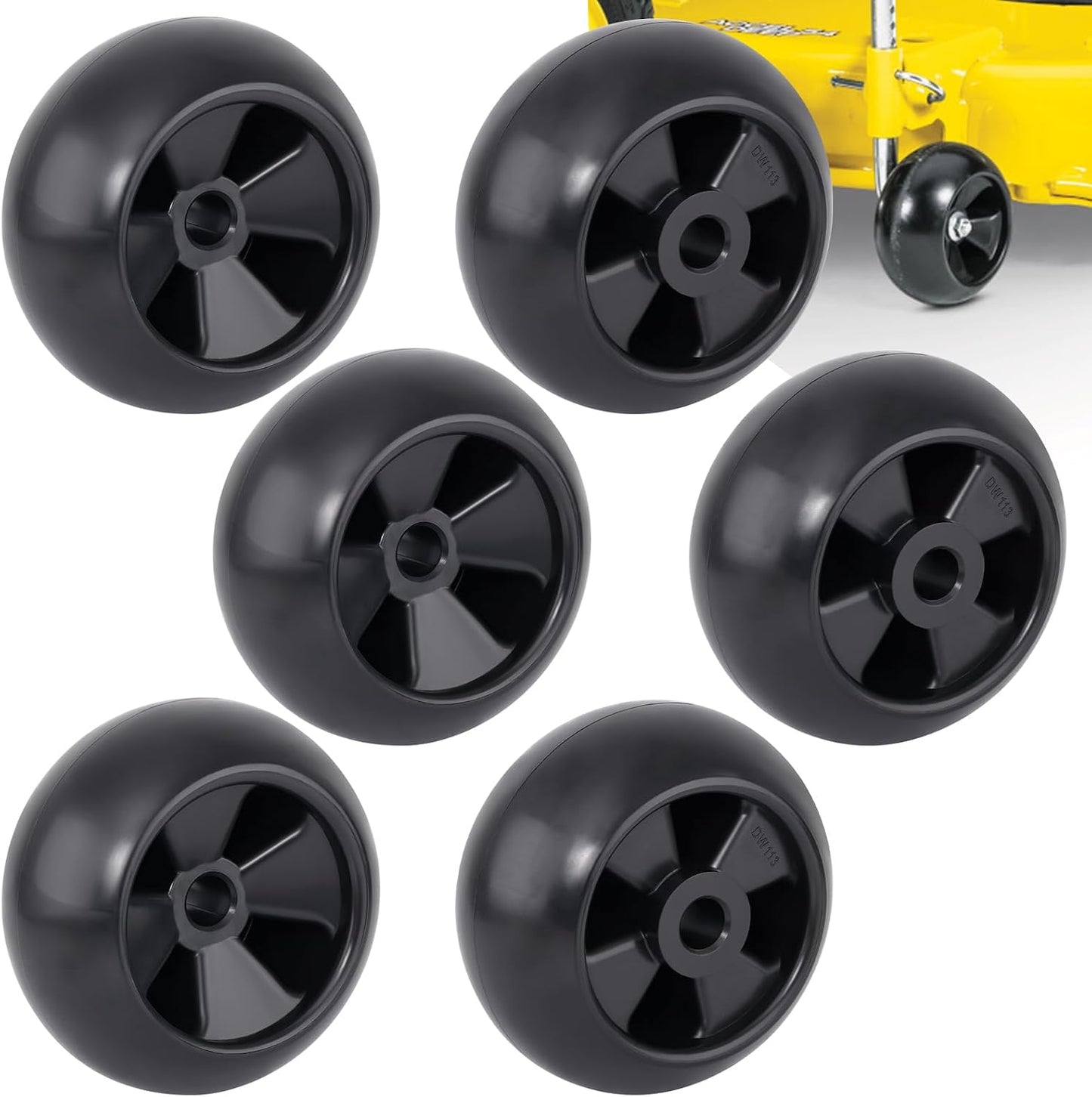 6 Pzas Ruedas Cubierta Anti Desgarro para John Deere MTD