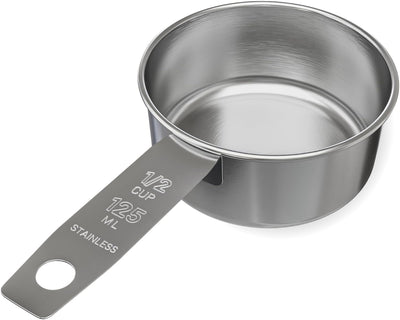 Taza medición acero inox 125ml 4oz para ingredientes