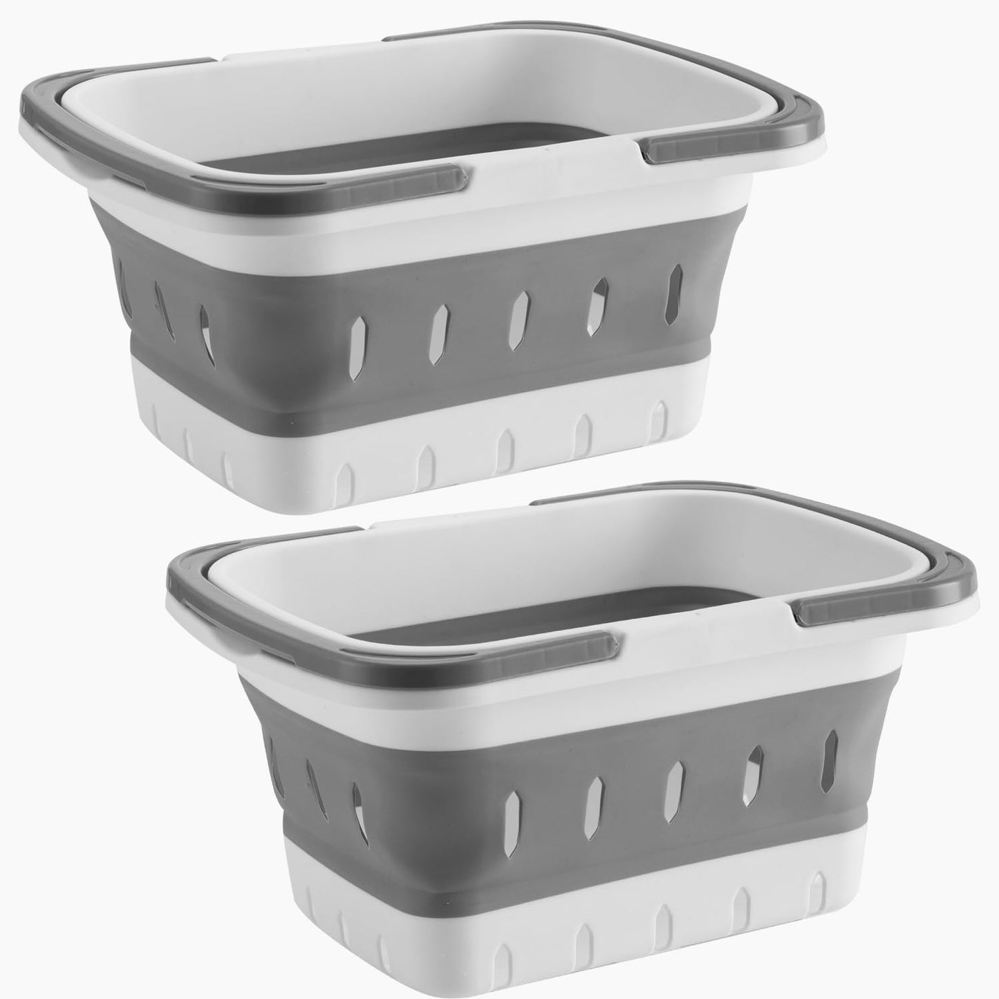 Cesta ducha plegable plástico 2 Pzas baño