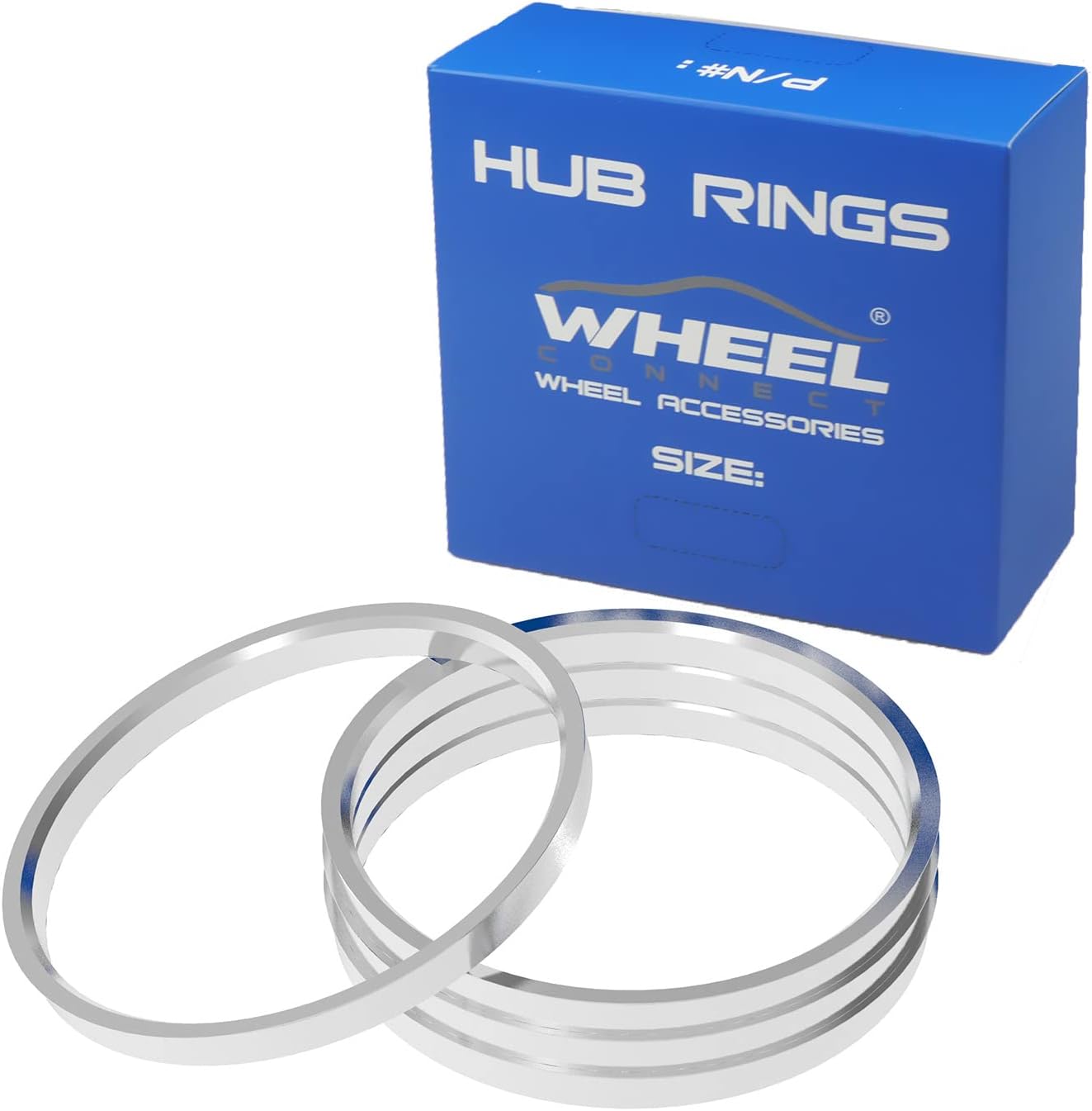Set 4 anillos aluminio aleación O.D 130.8-I.D 121.3mm