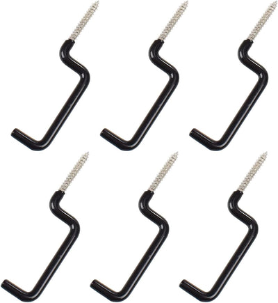 Gancho arco real soporte percha accesorio caza negro 6 Uds