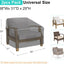 Fundas sillas patio 600D tela Oxford impermeables set 2 color negro