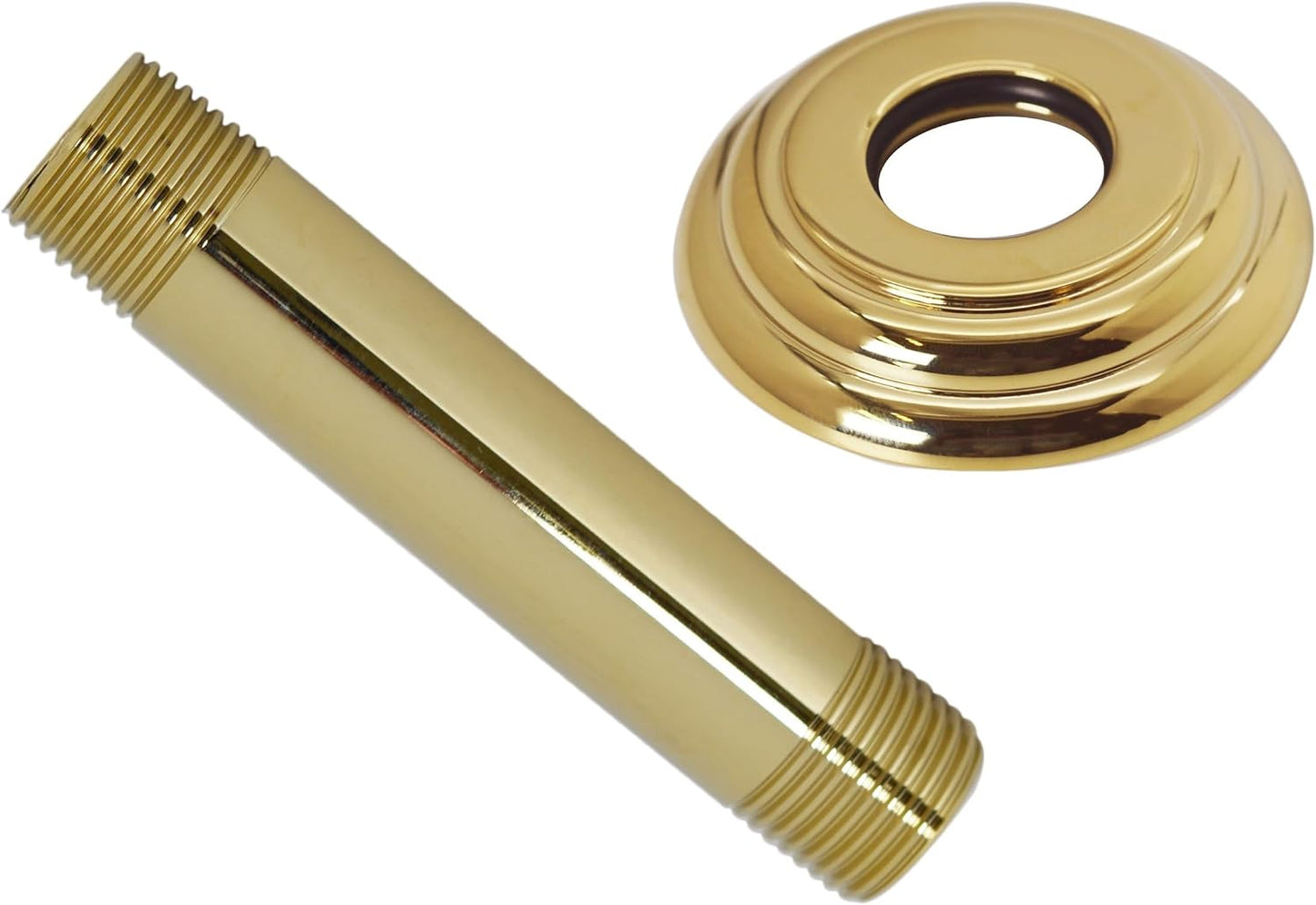 Brazo ducha techo 1/2x4 IPS brida latón pulido D3604A