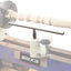 Soporte herramientas torno acero inox 12pulg poste 5/8