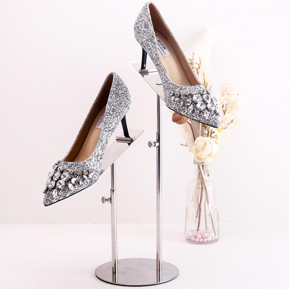 Soporte zapatos acero inox ajustable doble cabeza