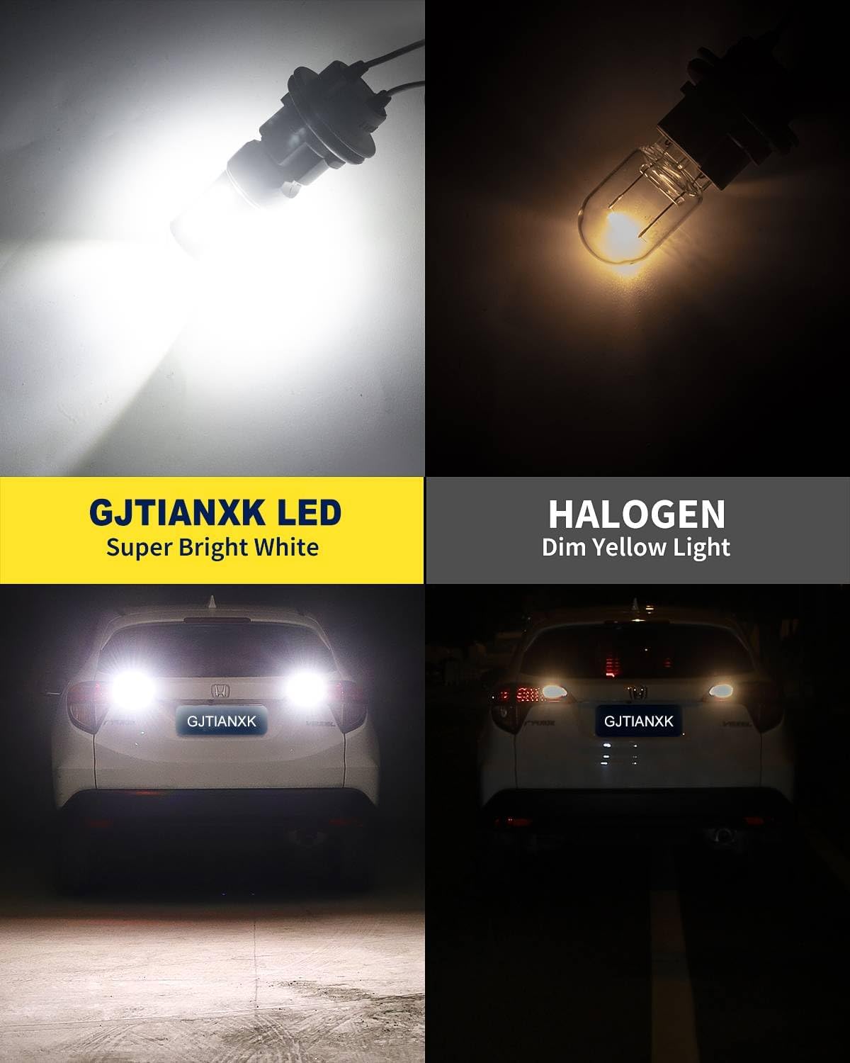Bombilla LED marcha atrás 6000K blanca 600% brillante paquete 2