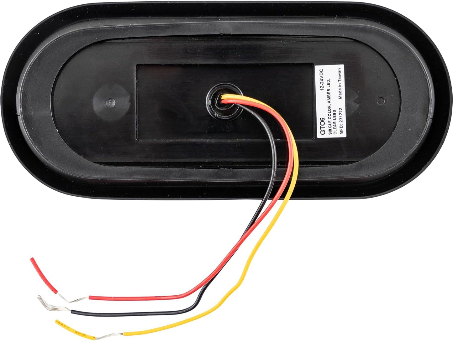 Luz estroboscópica LED ovalada 6" camiones IP67 12-24V