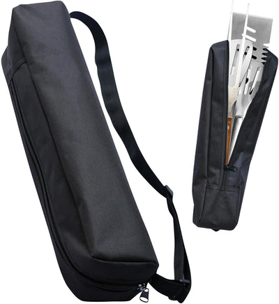 Bolsa utensilios para asar plegable color negro