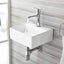 Fregadero baño pared 13.4x11.5pulg cerámica blanca