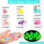 Figuras resina mini animales paquete 50 rosa