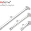 Llave universal válvula gas 1/4 y 5/16" cromo 12"