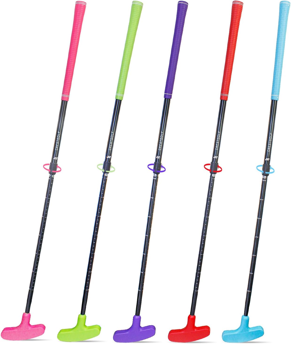 Set 5 palos golf ajustables para adultos y jóvenes