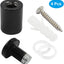 Tornillos separación letreros 3/4x1-3/16 pulg 4 soportes acrílico negro