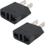 Adaptador enchufe europeo a estadounidense tipo E/F a A/B 2uds