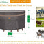 Fundas muebles patio resistentes agua UV 108" gris