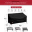 Fundas impermeables para banco exterior 2 plazas 53x26x35"