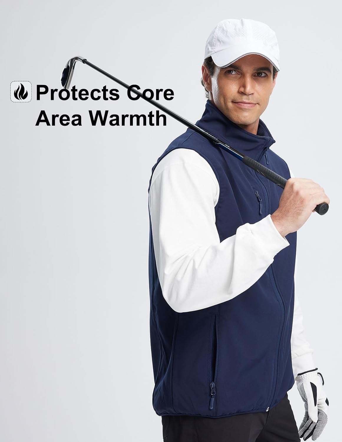 Chaleco Softshell para hombre sin mangas resistente