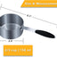2 Tazas Medidoras 2/3 Taza Silicona Negro con Cucharilla Inox