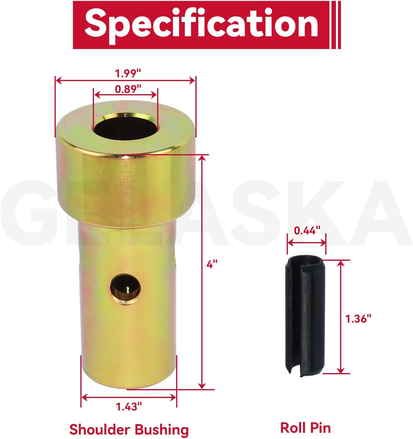 4 Bujes Adaptador Enganche Rápido TK95029 Cat 1 Tractor
