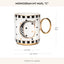 Taza café decorativa cerámica con asa