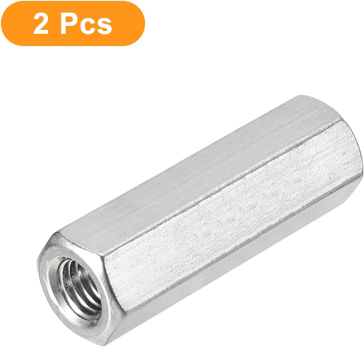 2 Tuercas Acoplamiento M10x1.5 Acero Inox 304