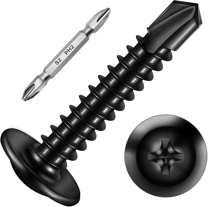 650 Pzas Tornillos Autores. Negro Acero Inox 410