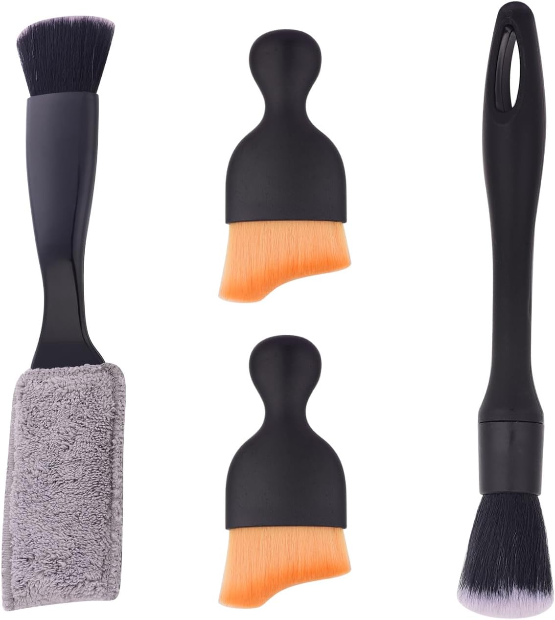 Kit 4 Pzas Cepillos Limpieza Interior Auto Suave