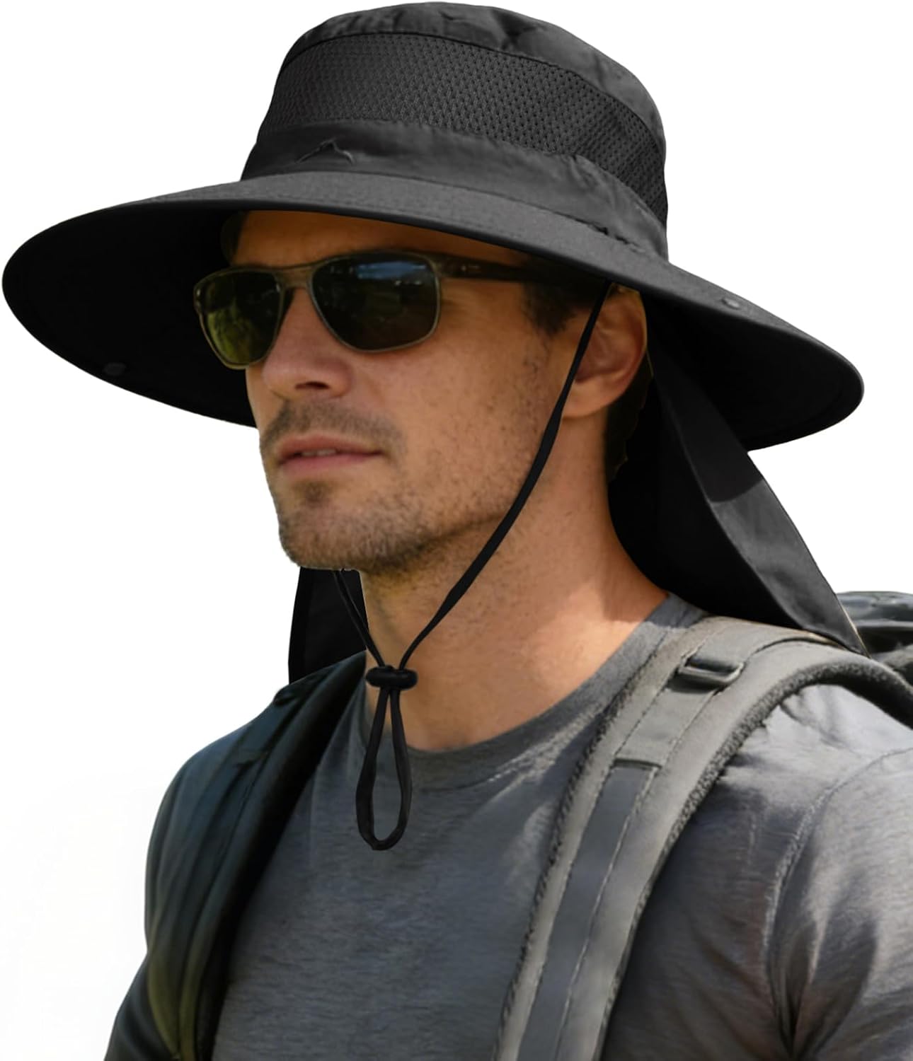 Sombrero sol UPF 50 ala ancha para hombres y mujeres