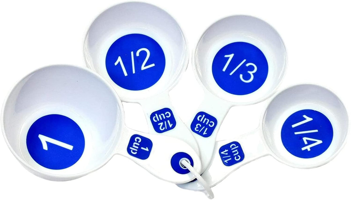 Set 4 Tazas Medidoras con Impresión Grande