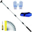 Rascador suelo mango largo 55pulg 10 cuchillas acero inox
